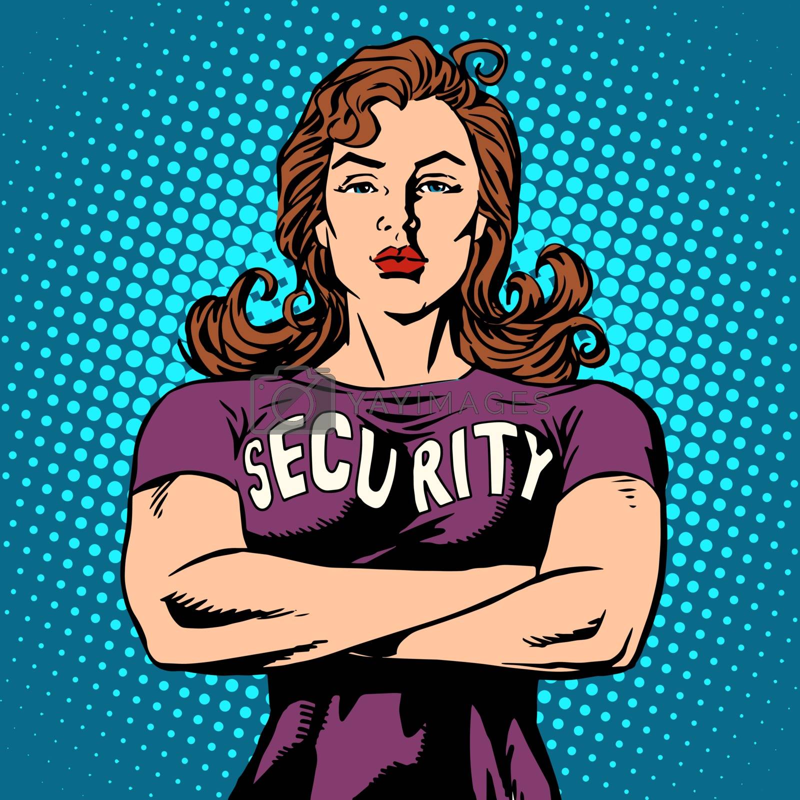 Royalty free image of woman security guard by studiostoks