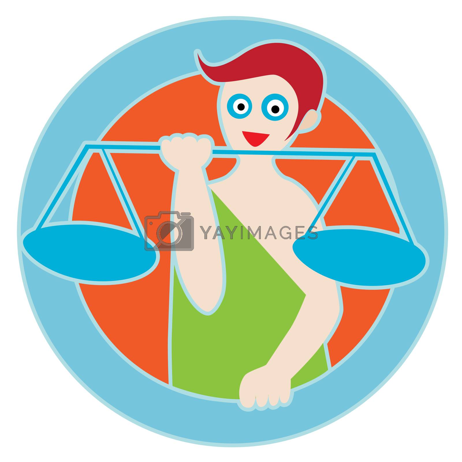 Royalty free image of clip art libra by catacos