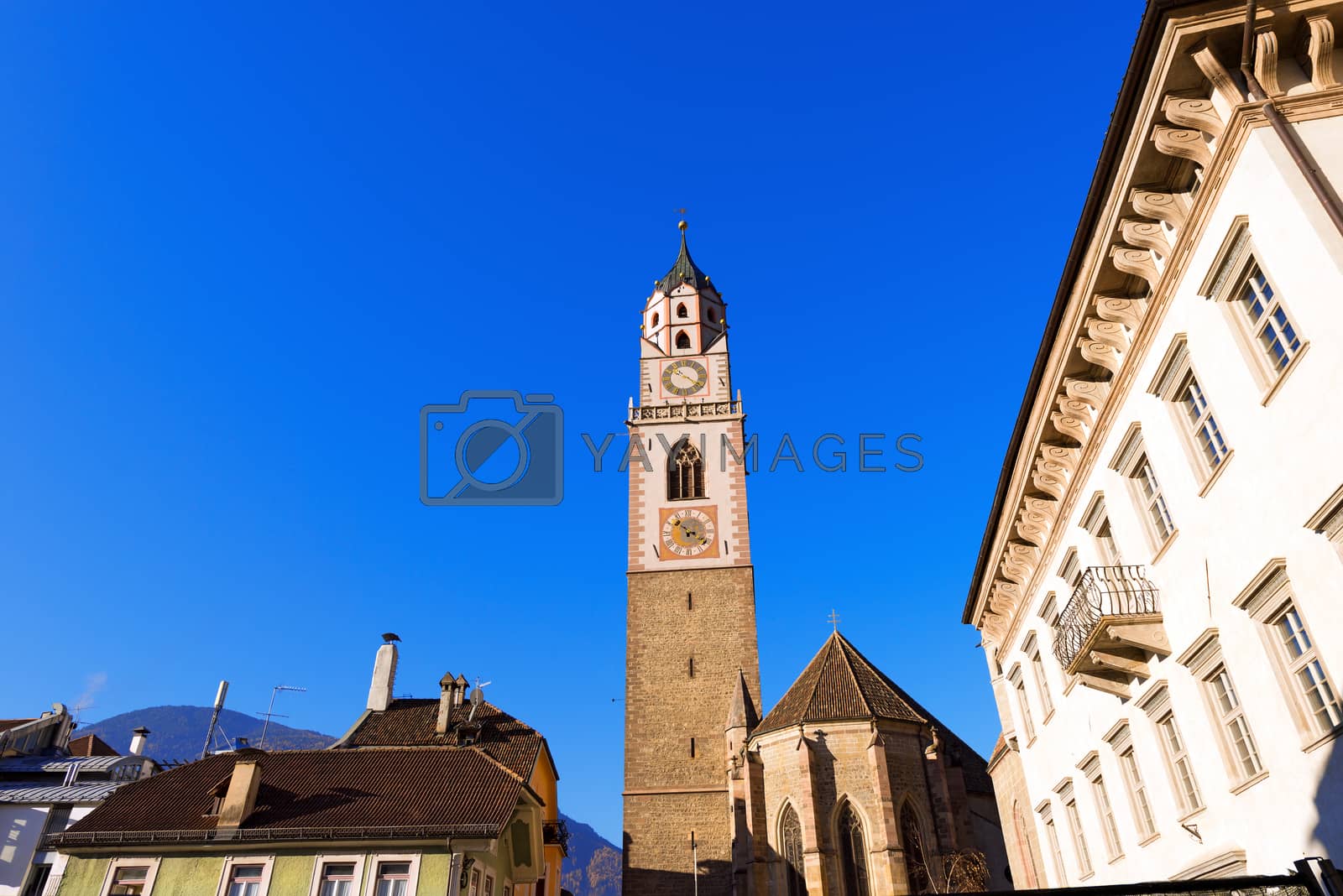 Royalty free image of Cathedral of San Nicolo - Merano Italy by catalby
