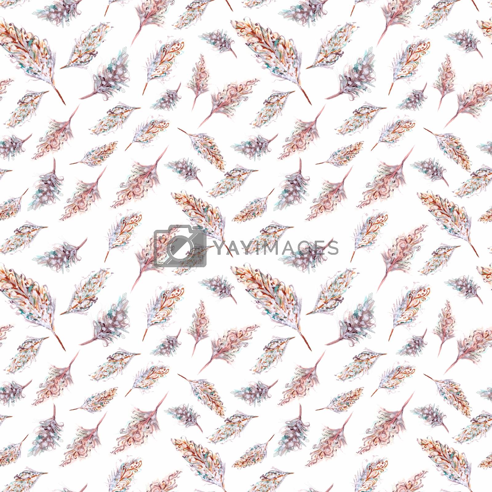 Royalty free image of Light Feather pattern by kisika