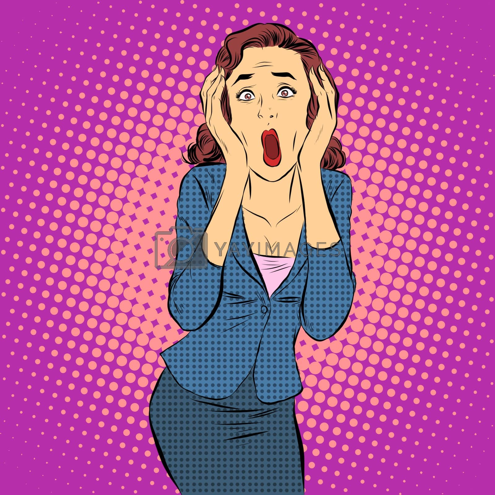 Royalty free image of Businesswoman screaming pain horror emotions by studiostoks
