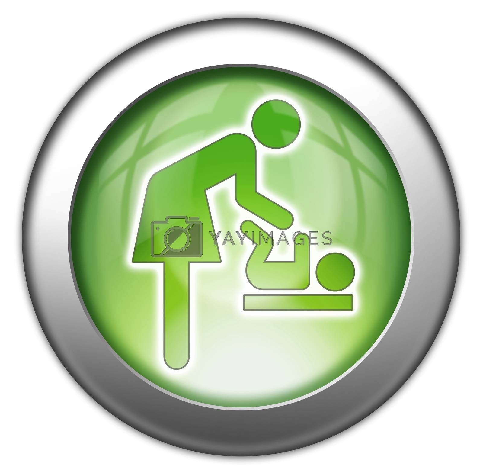 Royalty free image of Icon/Button/Pictogram "Baby Change" by mindscanner
