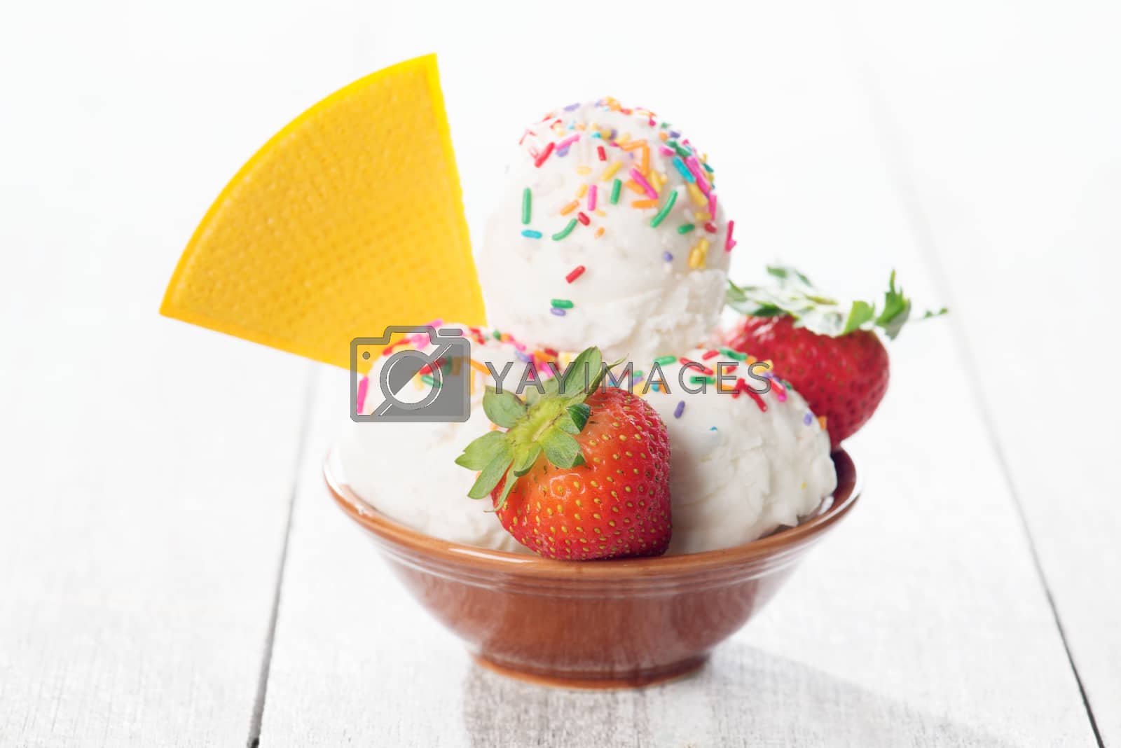 Royalty free image of Vanilla ice cream by szefei