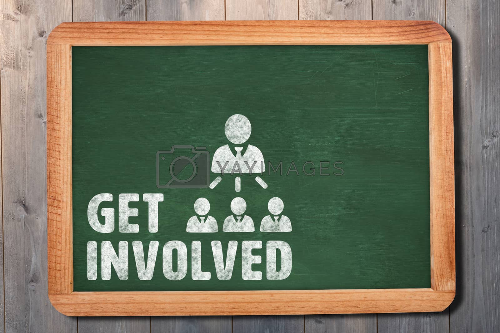 Royalty free image of Composite image of get involved by Wavebreakmedia