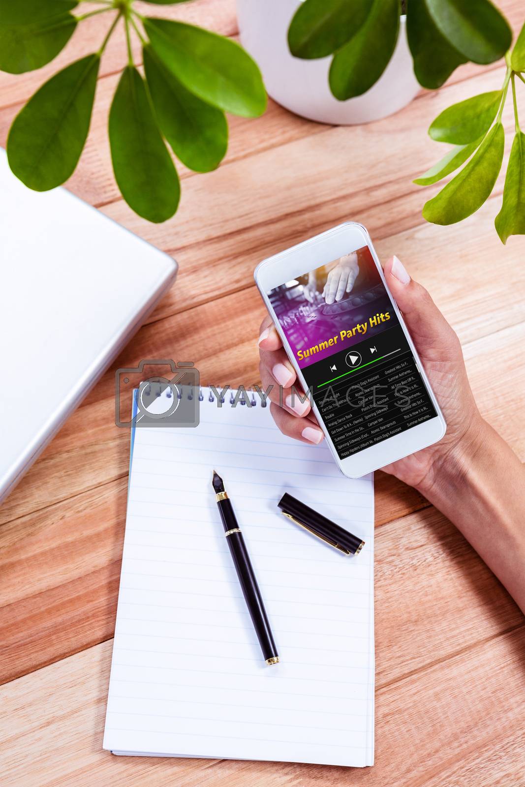Royalty free image of Composite image of music app by Wavebreakmedia