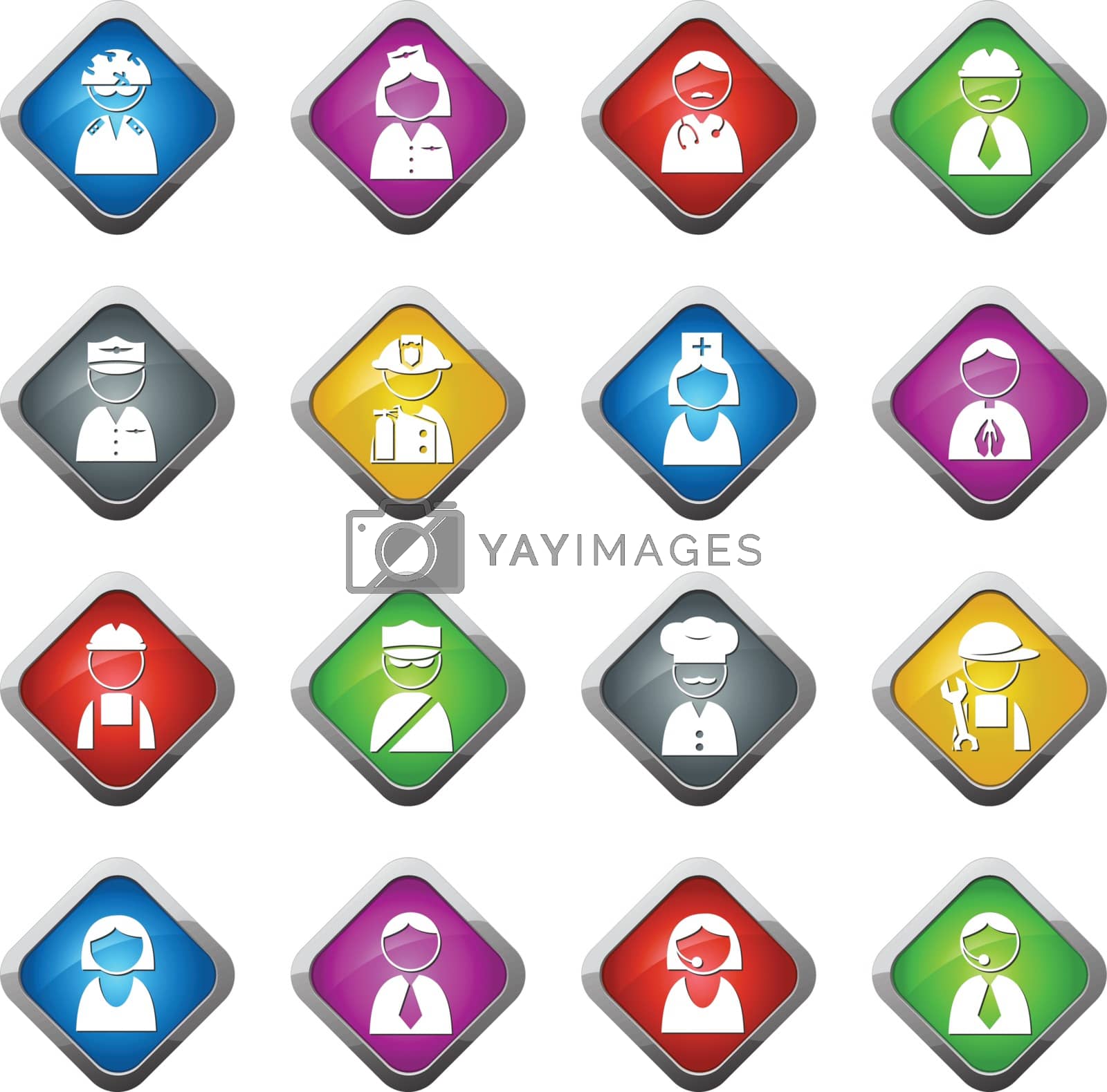 Royalty free image of Occupation icons set by ayax