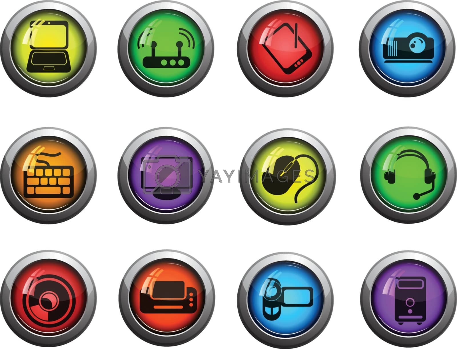 Royalty free image of Computer technology icons by ayax