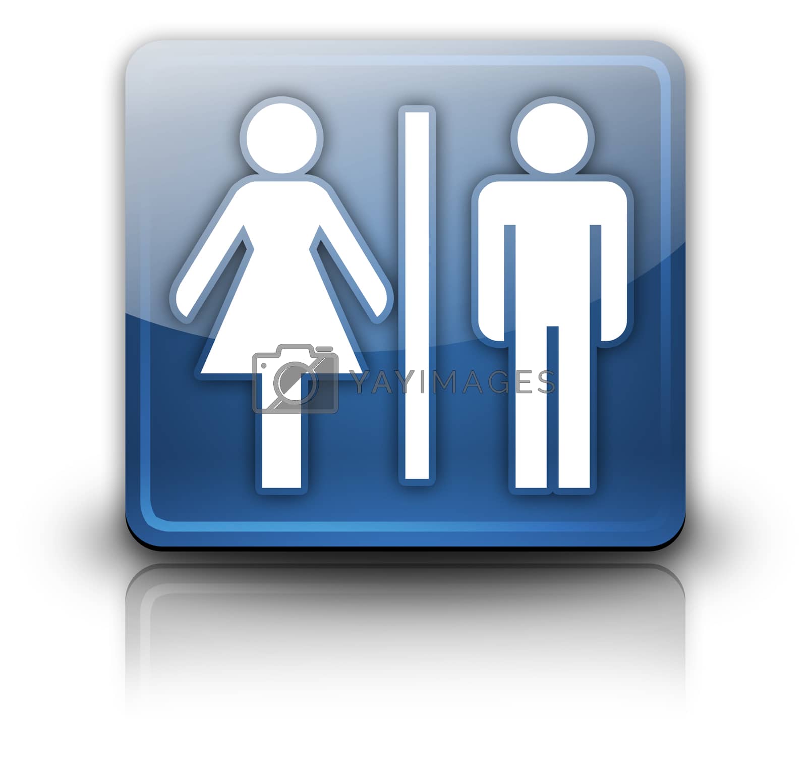 Royalty free image of Icon, Button, Pictogram Restrooms by mindscanner
