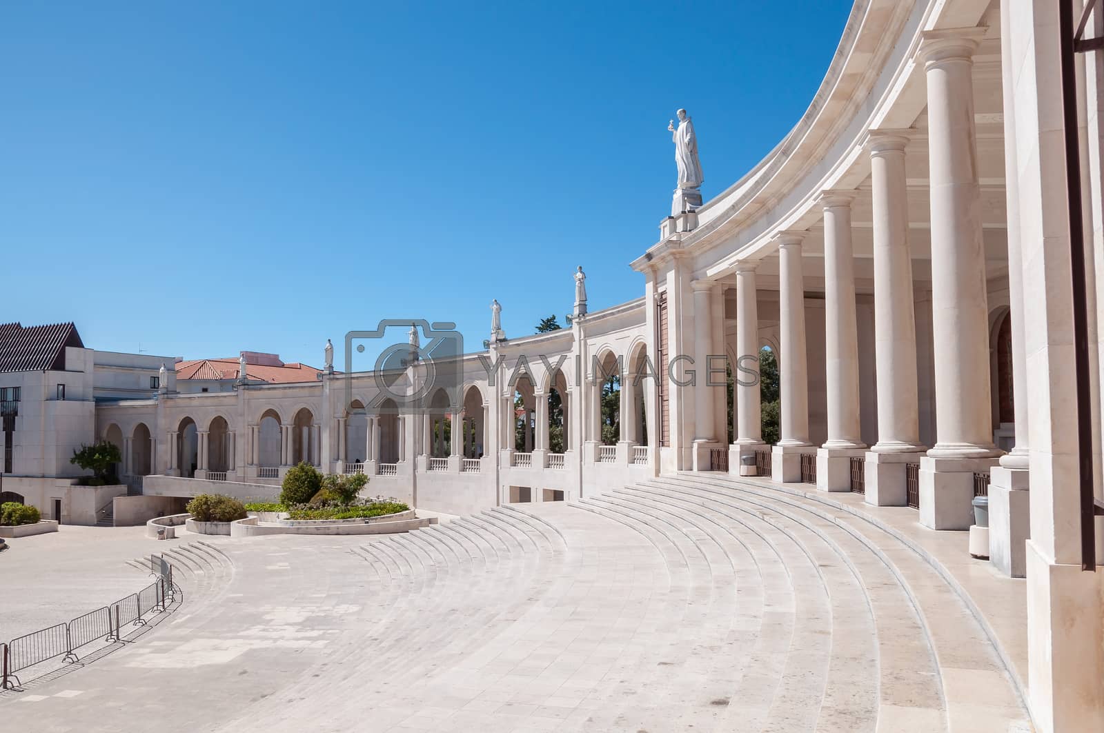 Royalty free image of Colonnade of Fatima Sanctuary by mkos83