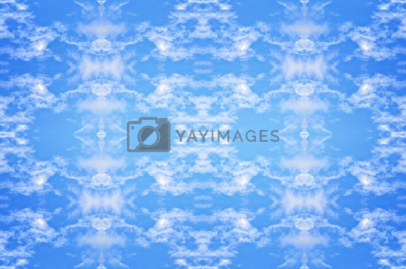 Royalty free image of white clouds in the blue sky by raweenuttapong
