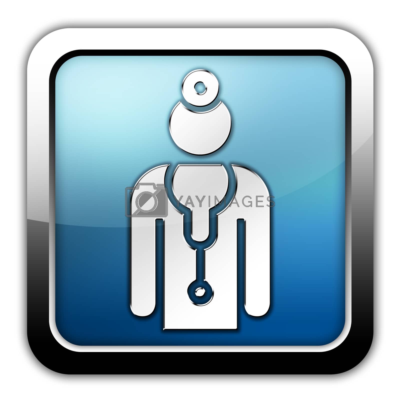 Royalty free image of Icon, Button, Pictogram Physician by mindscanner