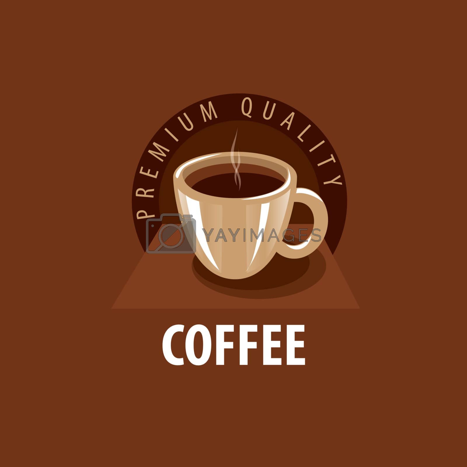 Royalty free image of vector logo for coffee by butenkow