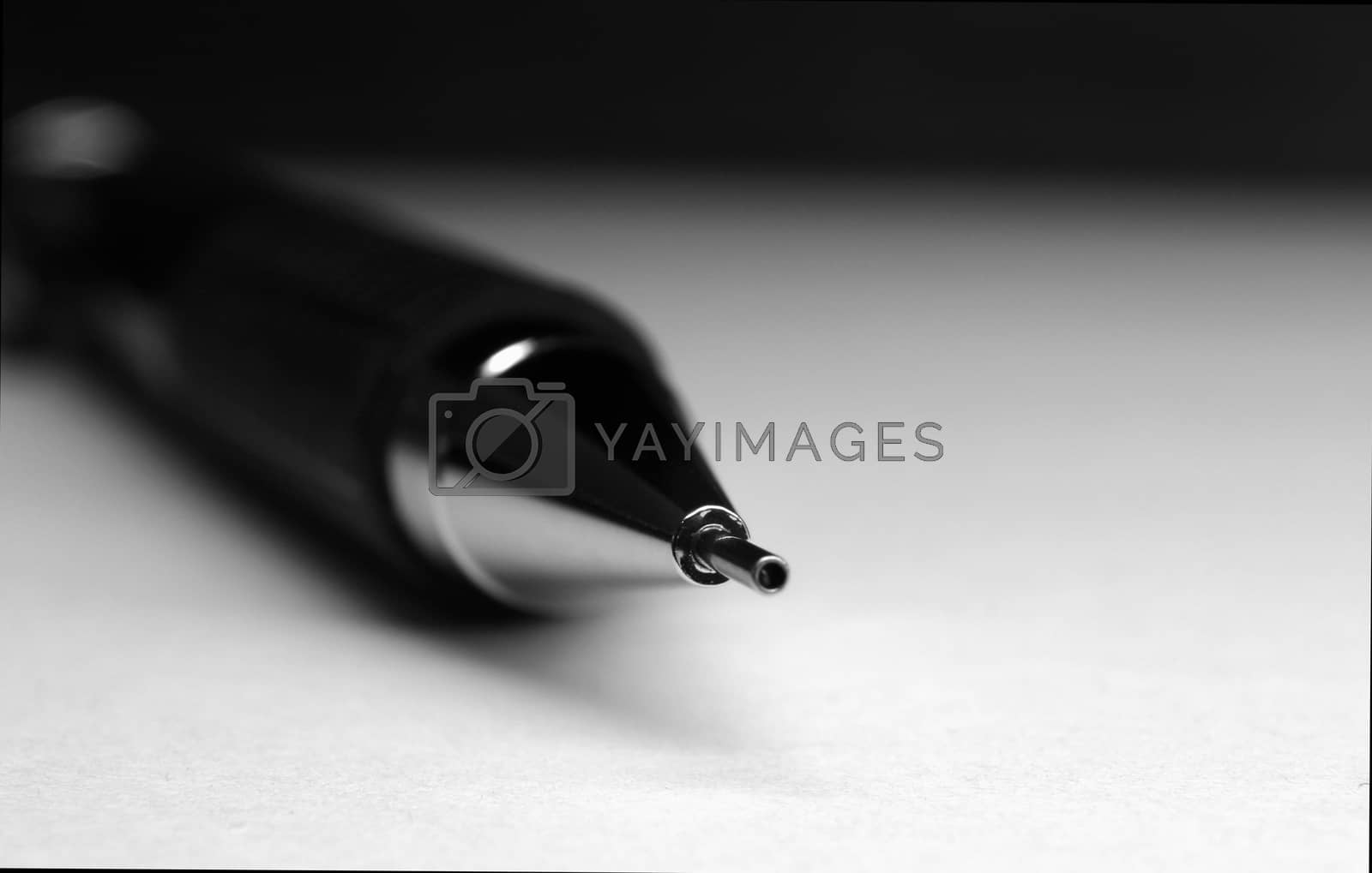 Royalty free image of mechanical business pencil close up by TravisPhotoWorks