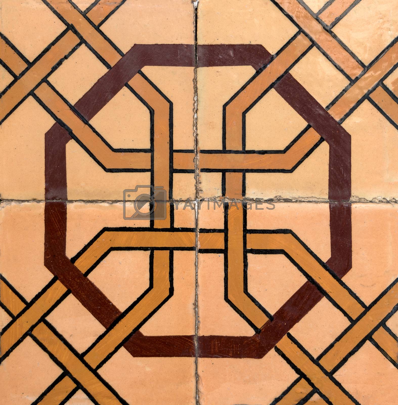 Royalty free image of Traditional Portuguese glazed tiles by homydesign
