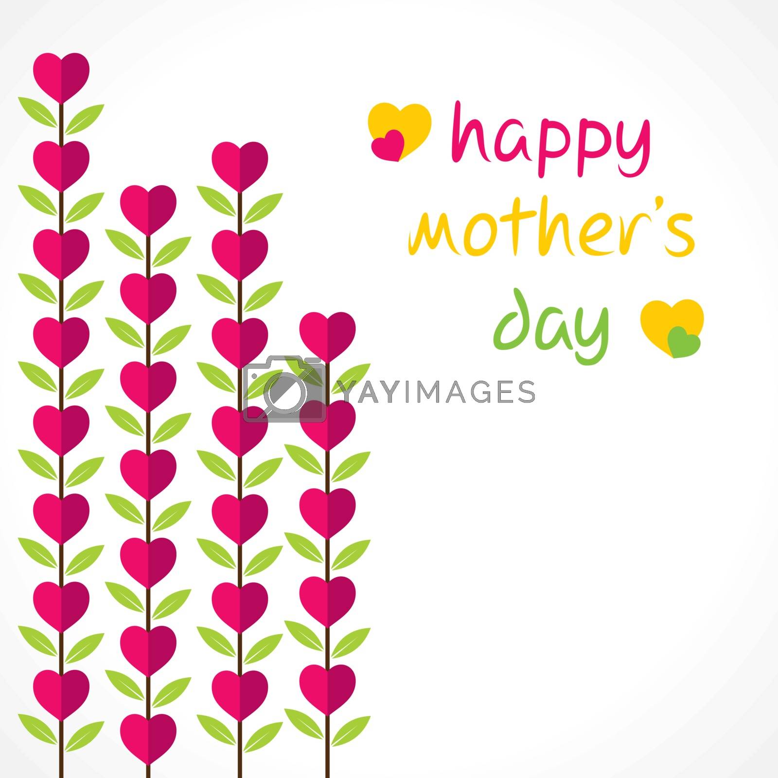 Royalty free image of creative happy mothers day greeting design vector by vectoraart