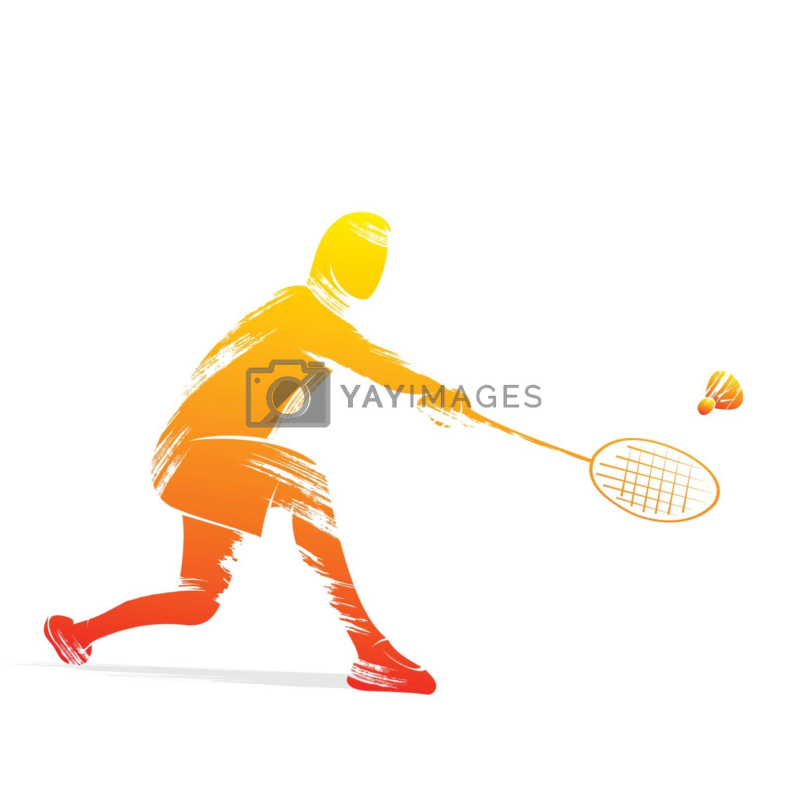 Badminton vector