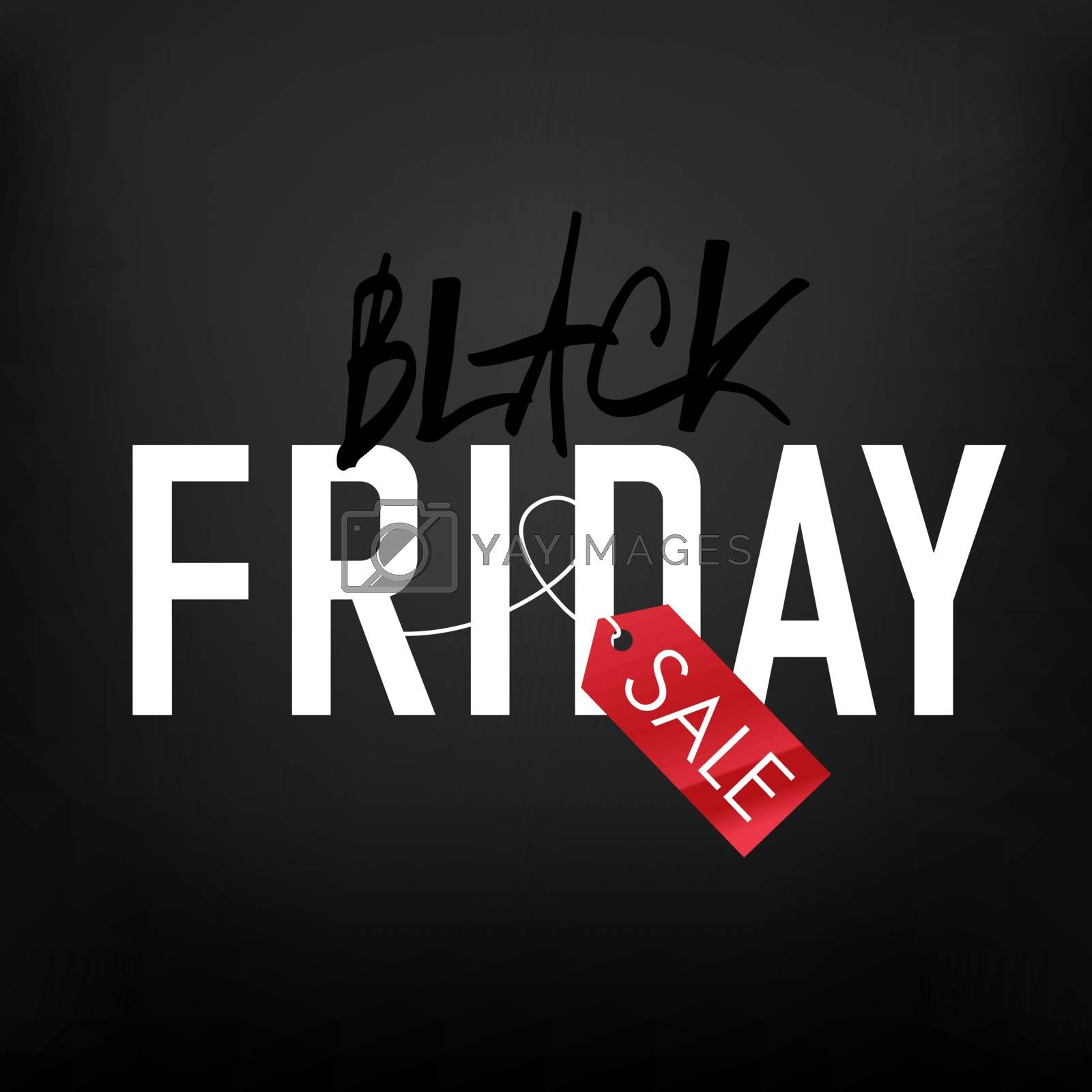 Royalty free image of Black Friday sales Advertising Poster on Black mesh background.  by pashabo