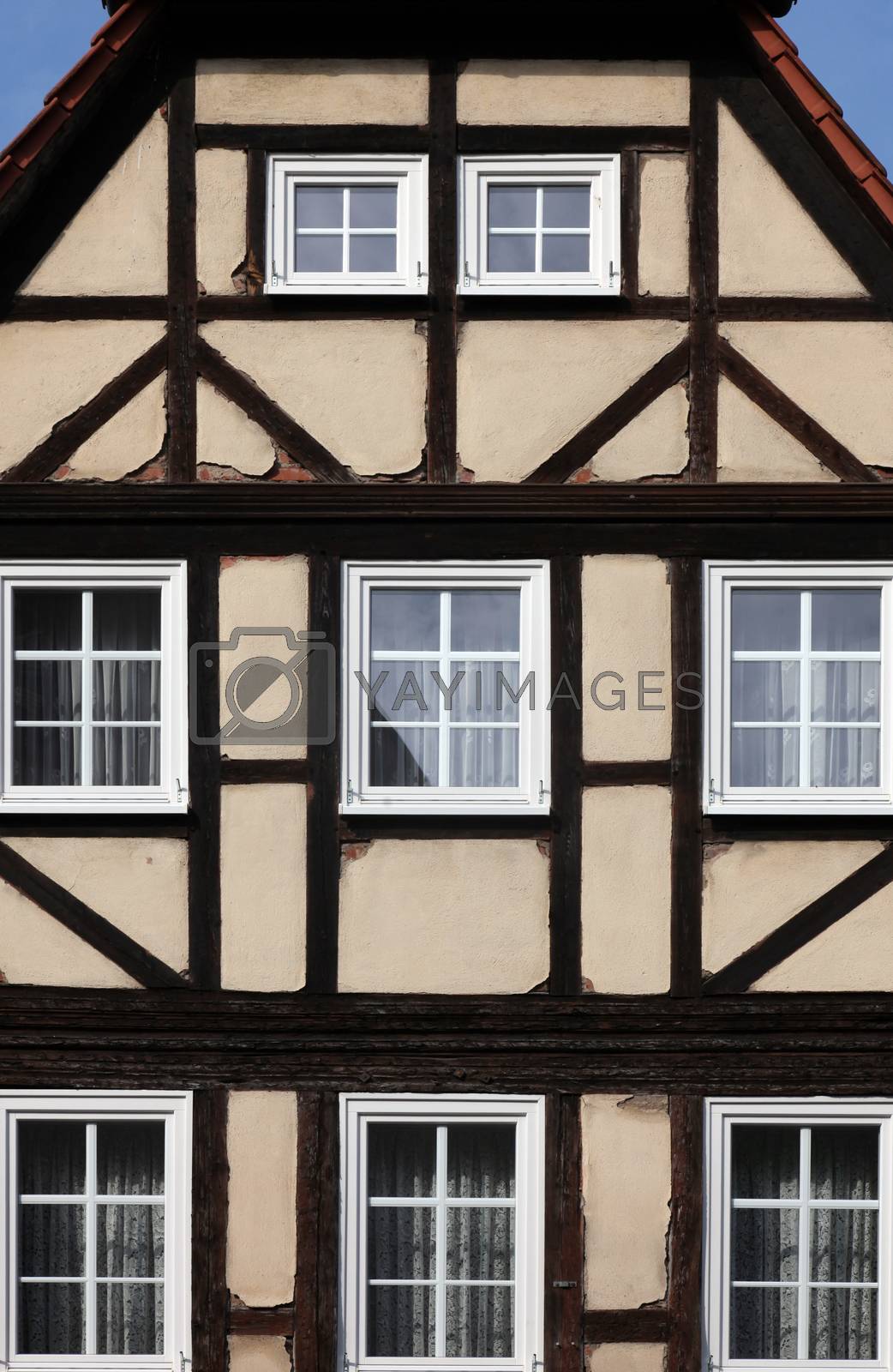 Royalty free image of Half-timbered old house in Gemunden, Germany by atlas