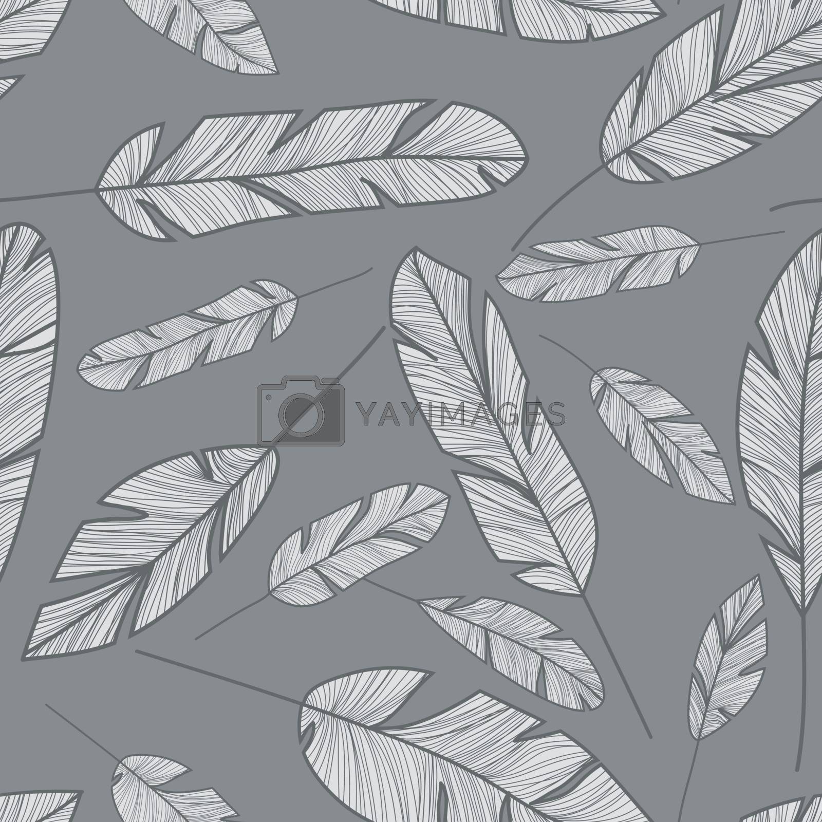 Royalty free image of Feather seamless pattern by LittleCuckoo