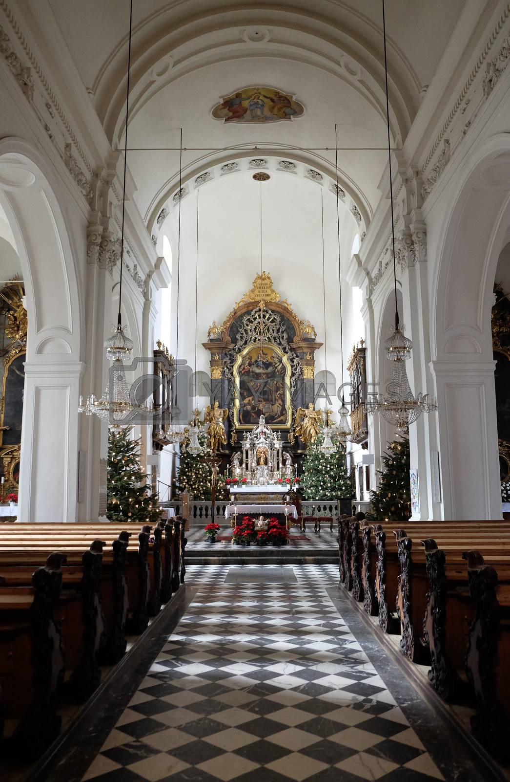 Royalty free image of Mariahilf church in Graz, Austria by atlas