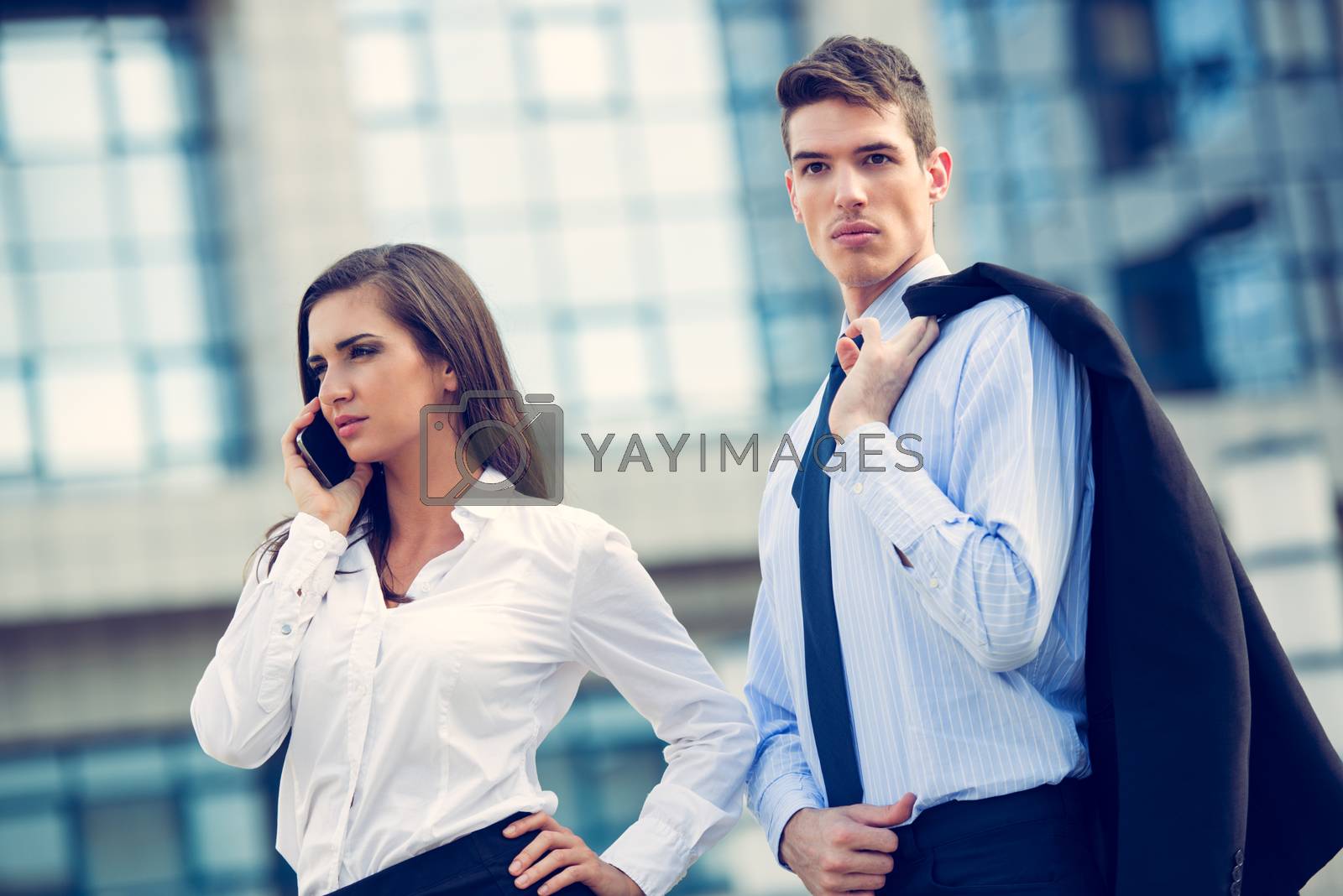 Royalty free image of Young Business Couple by MilanMarkovic78