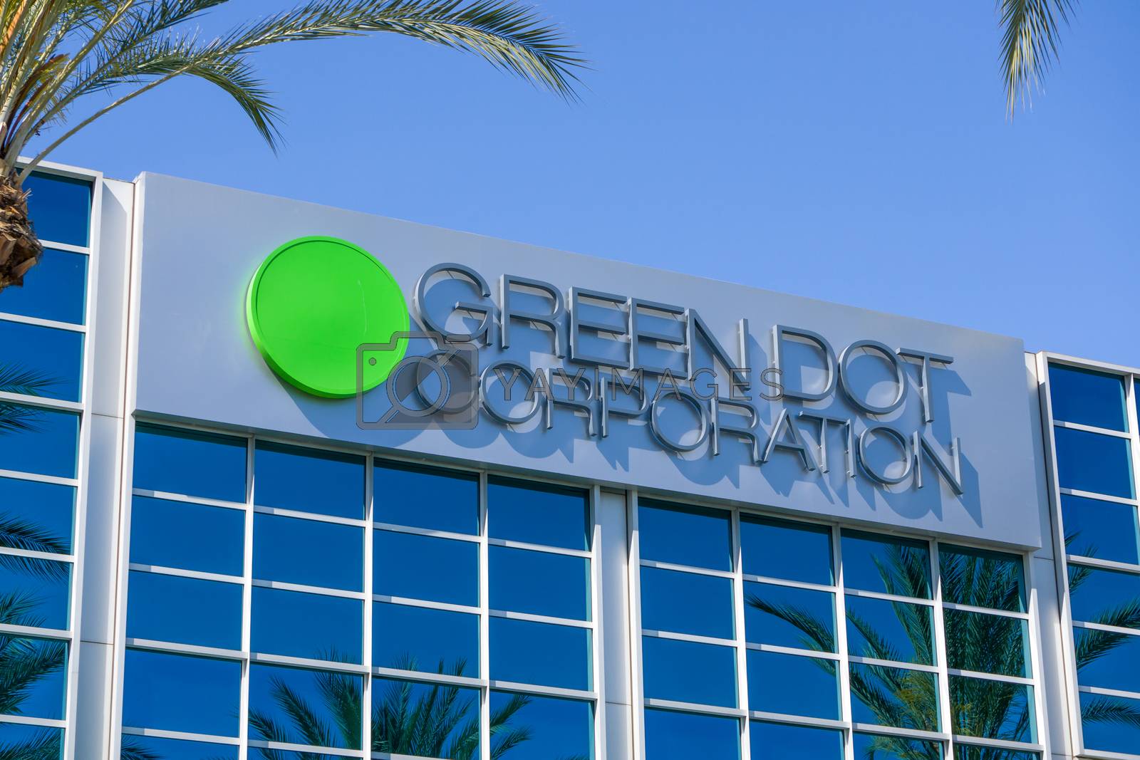 Royalty free image of Green Dot Corporation Corporate Headquarters by wolterk