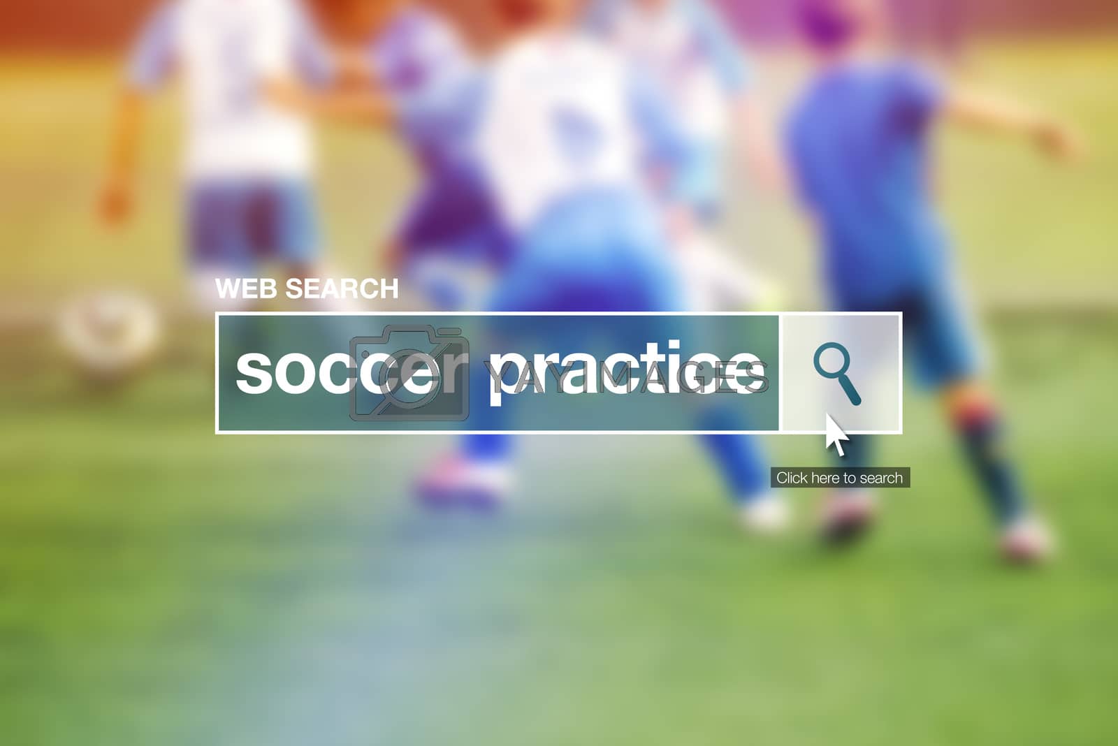 Royalty free image of Web search bar glossary term - soccer practice by stevanovicigor