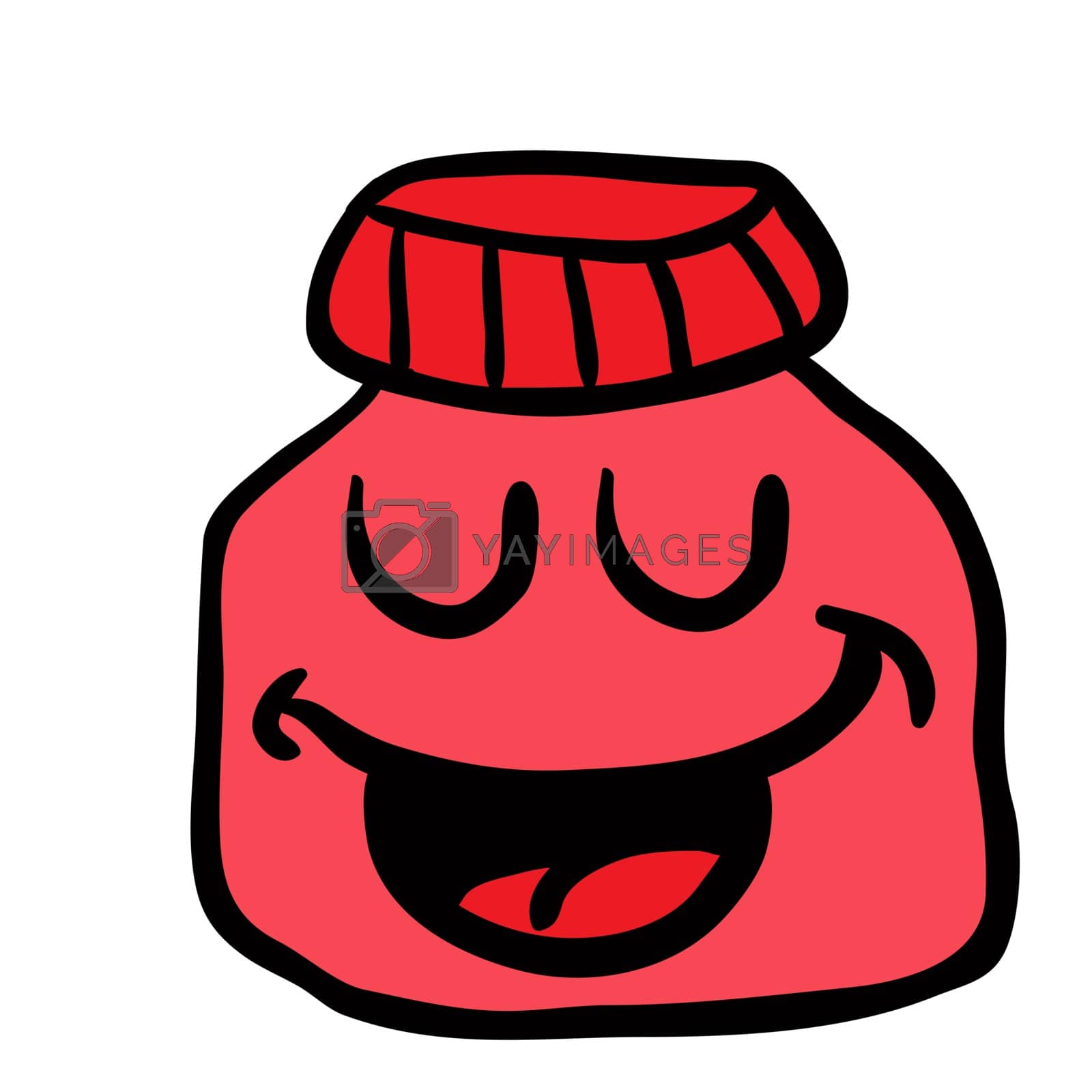 Royalty free image of happy jam jar by ainsel