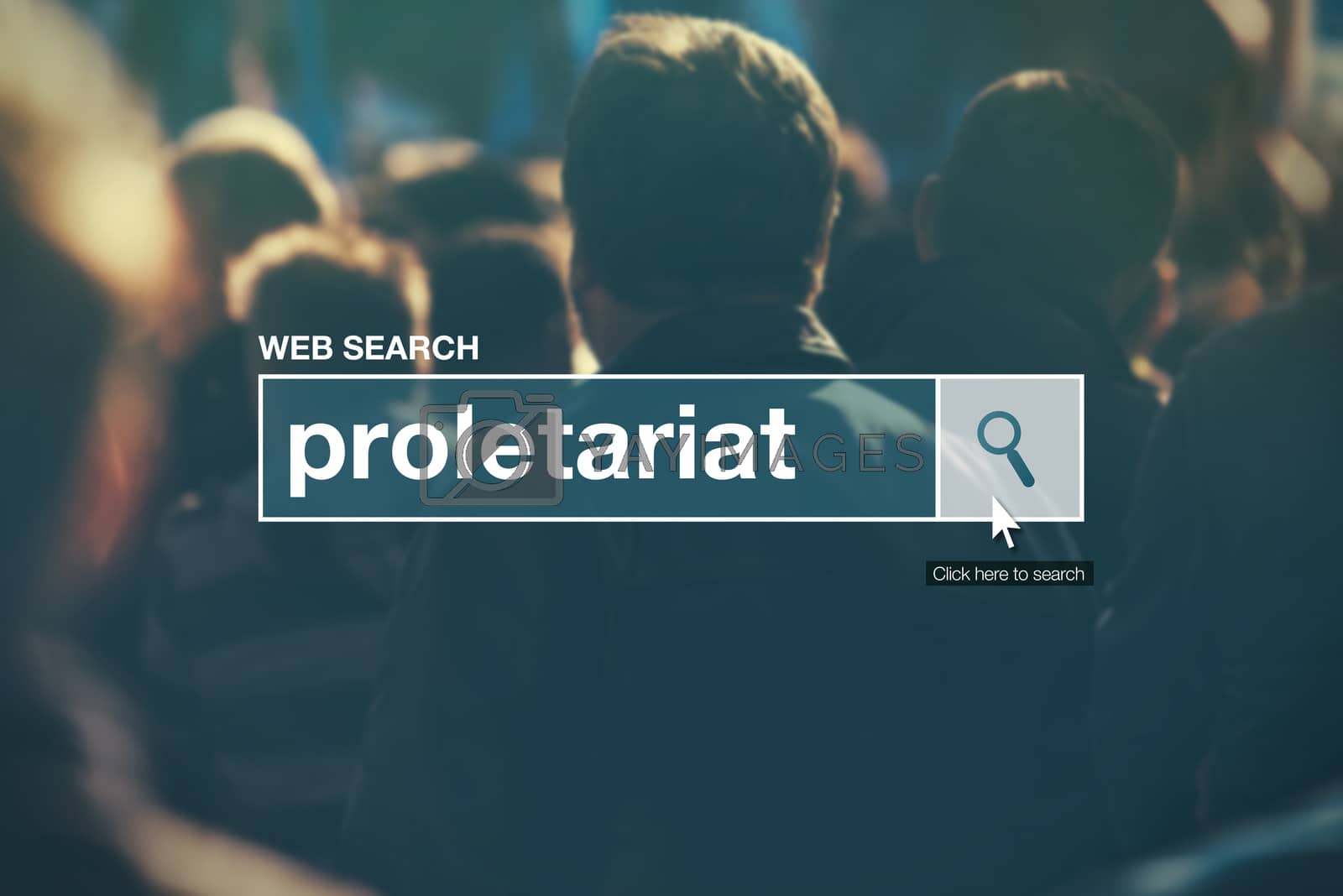 Royalty free image of Proletariat - web search bar glossary term by stevanovicigor