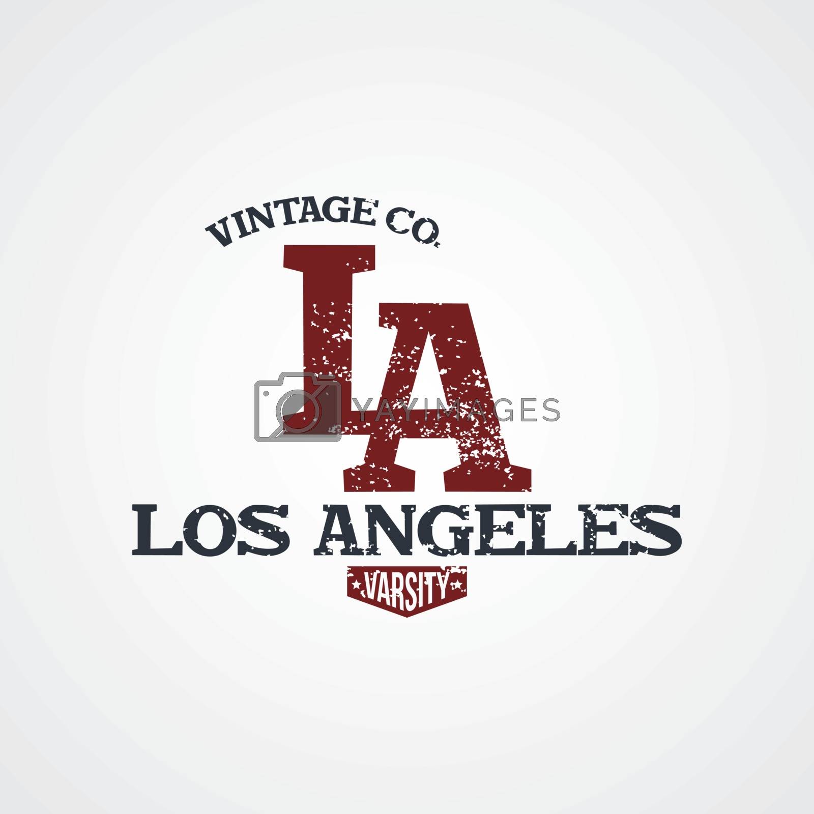 Royalty free image of los angeles varsity theme by vector1st