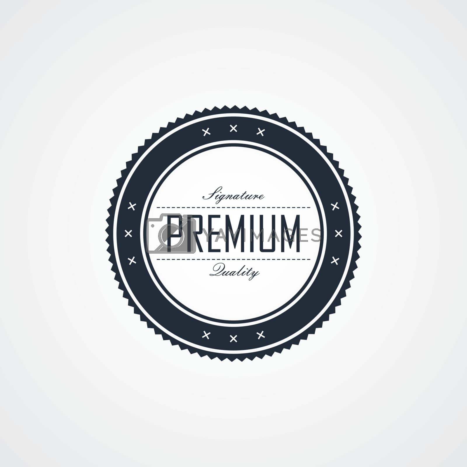 Royalty free image of premium signature label theme by vector1st