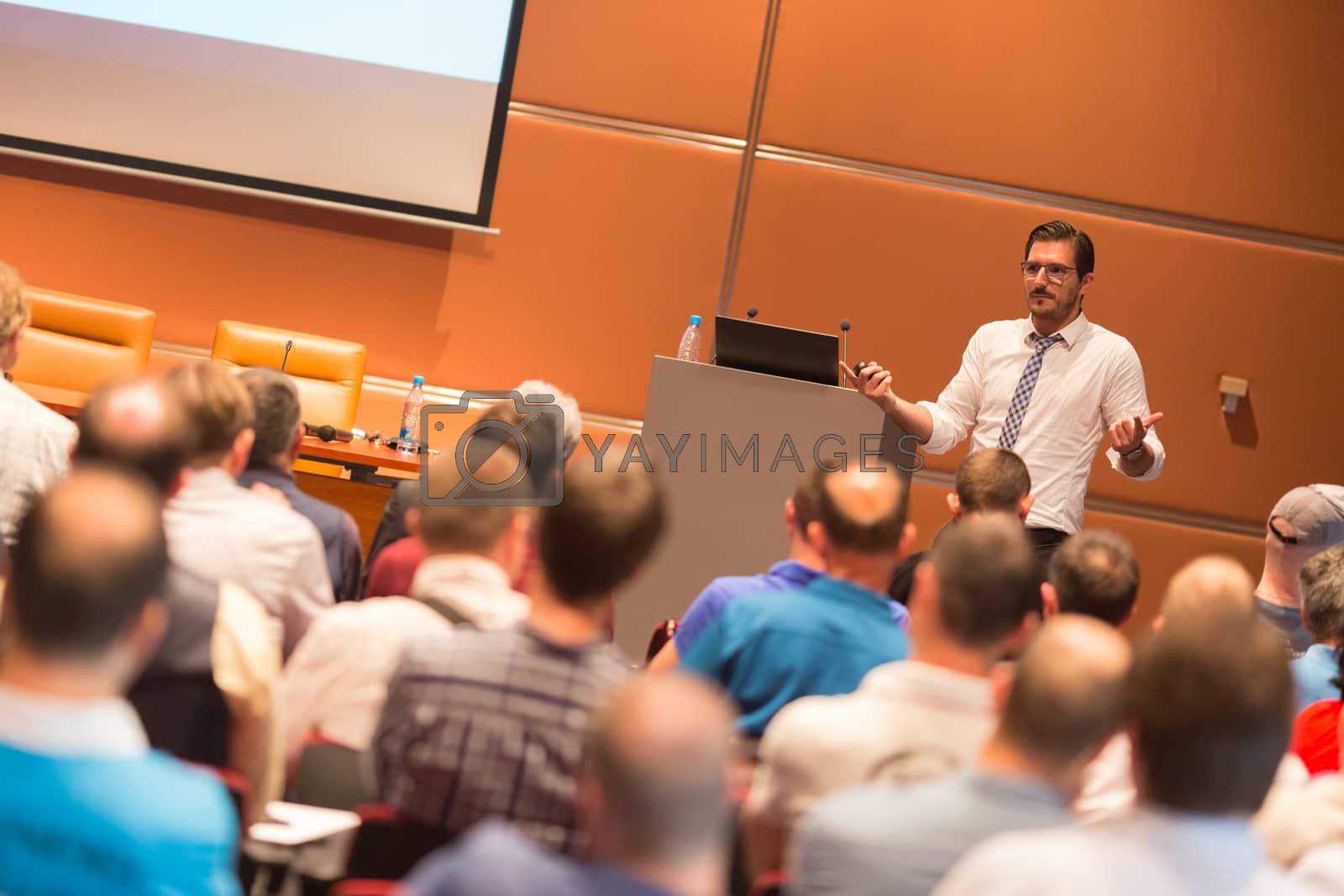 Royalty free image of Speaker at Business Conference and Presentation. by kasto
