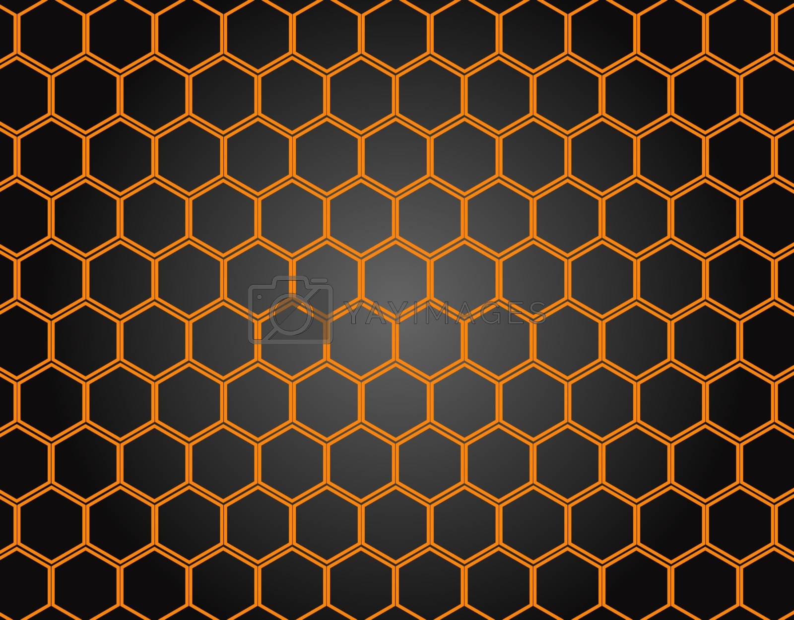 Royalty free image of Honeycomb pattern background by nolimit046