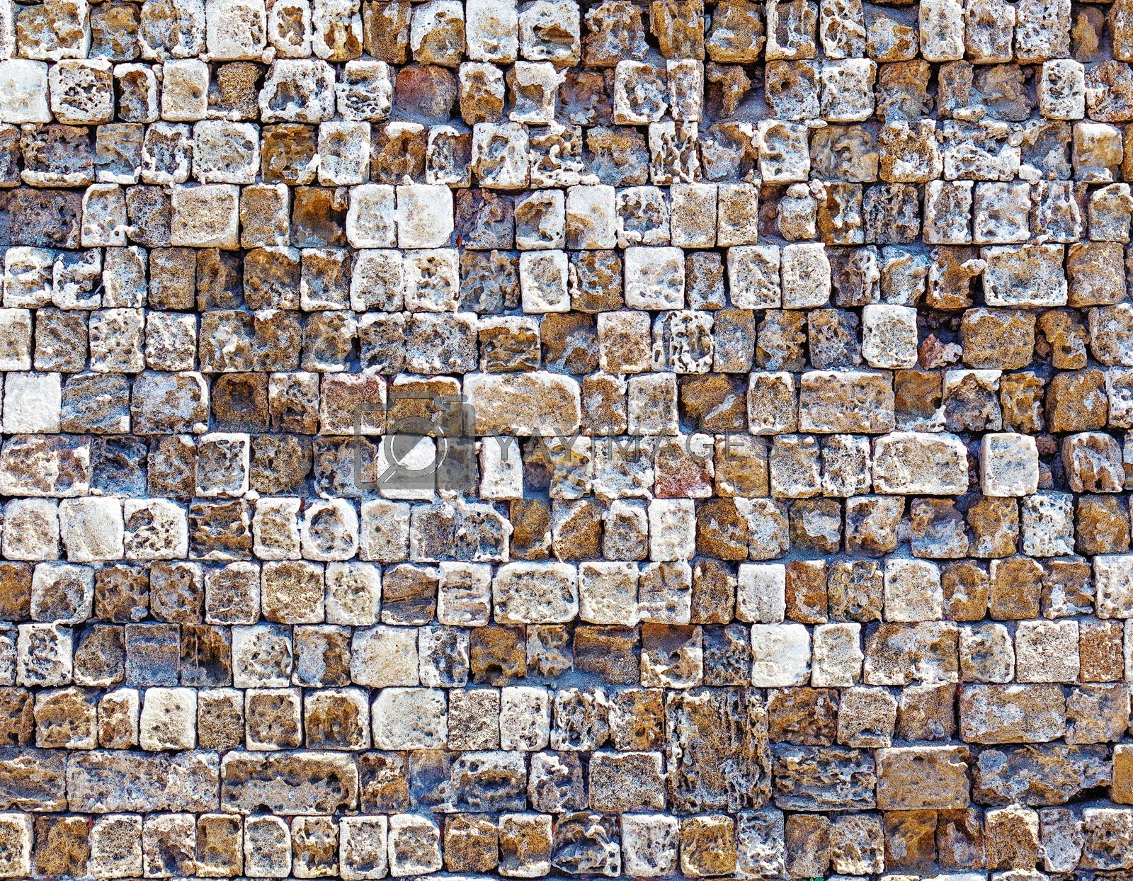 Royalty free image of old stone wall texture photo by vicnt