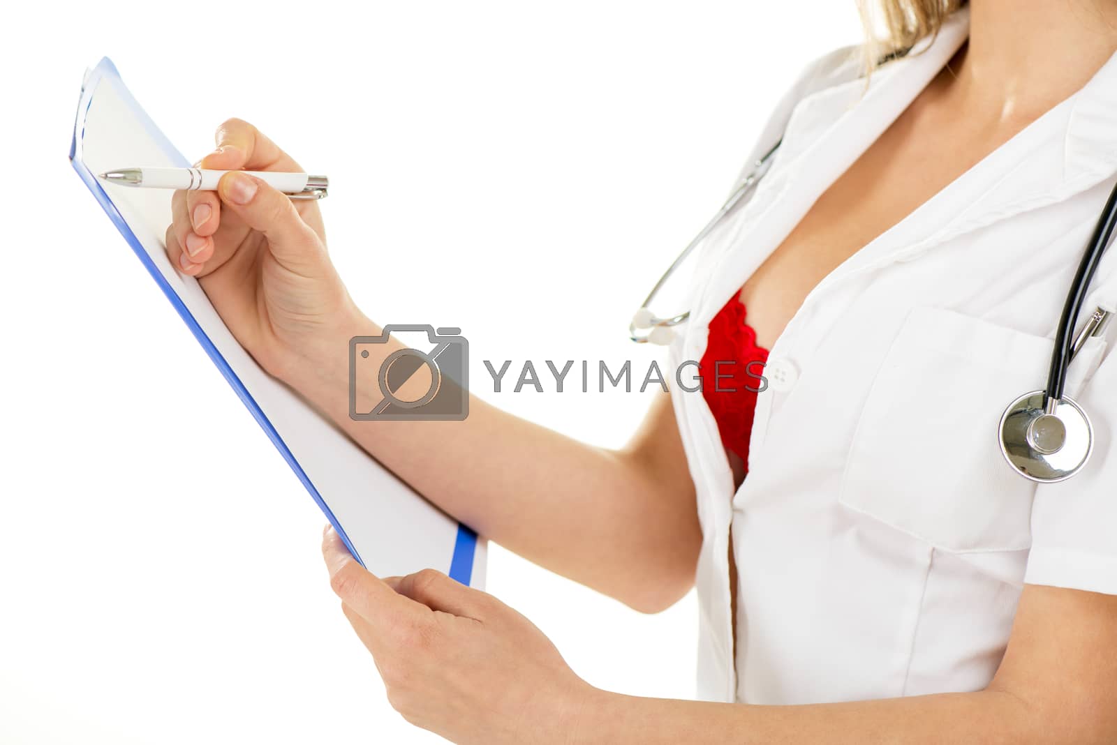 Royalty free image of Filling Out Patient Forms by MilanMarkovic78