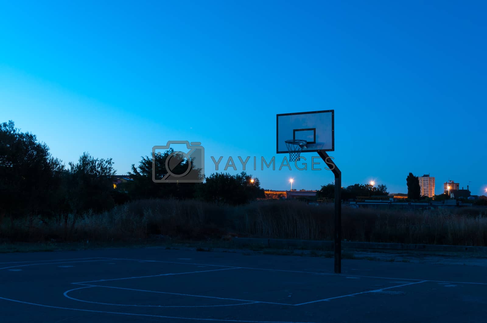 Royalty free image of Basketball city playground by replica