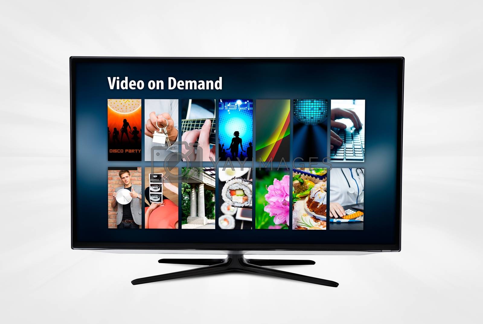 Royalty free image of Video on demand VOD service on smart TV by simpson33
