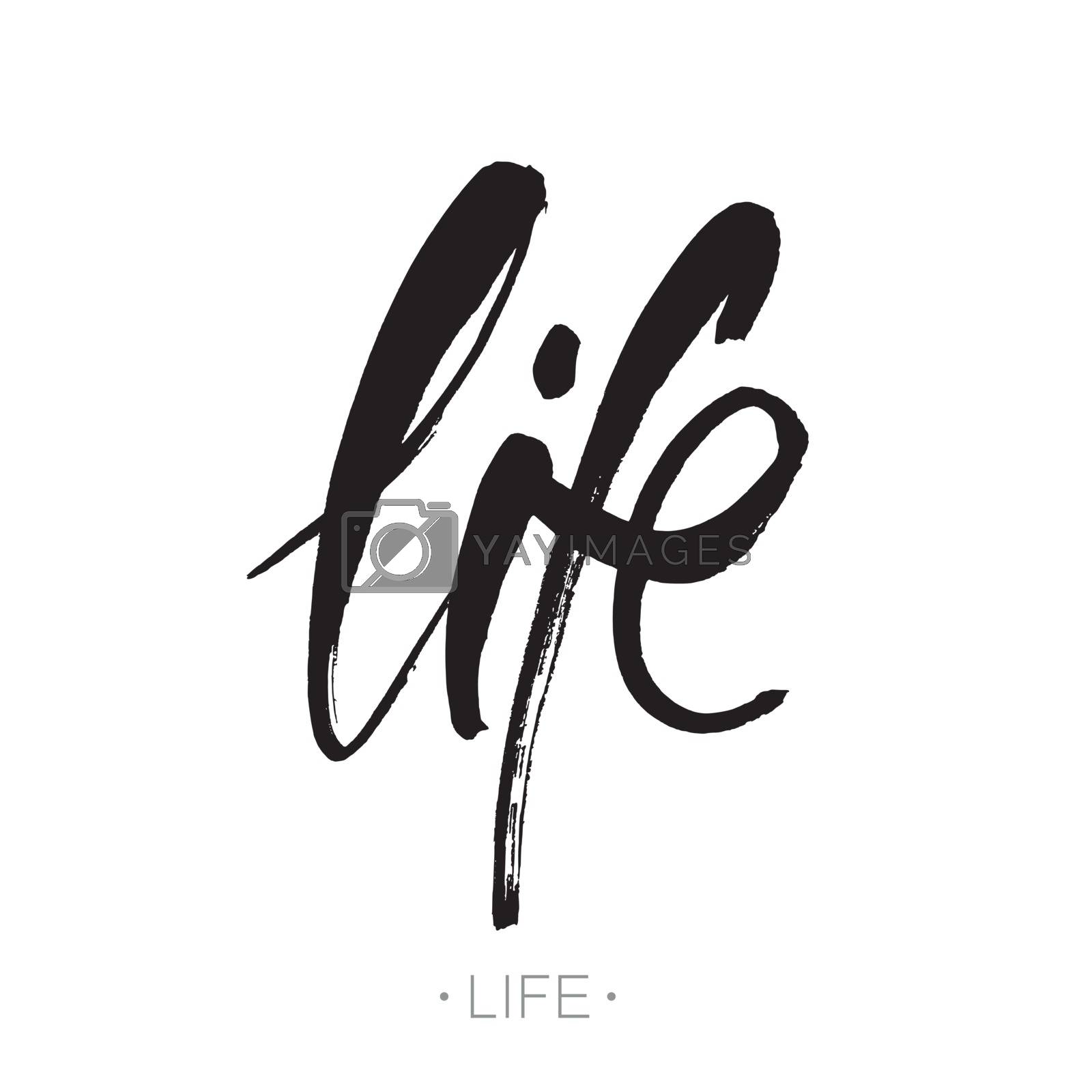 Royalty free image of life_lettering_template by antoshkaforever