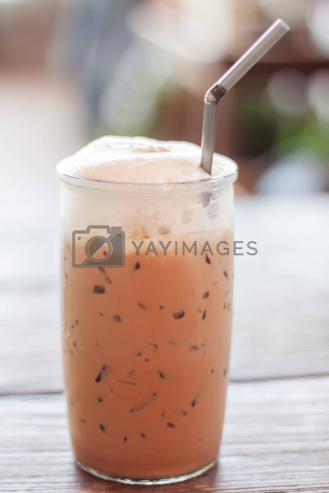 Royalty free image of Iced Mocha Coffee in glass on the table by punsayaporn