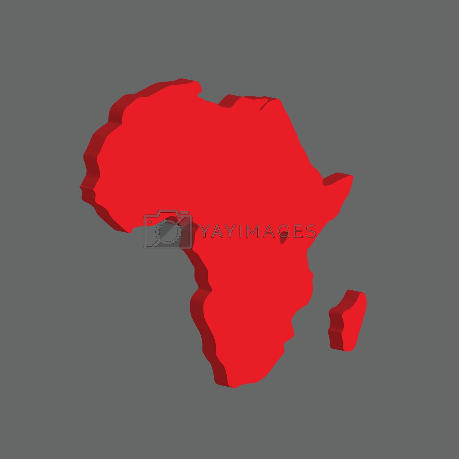 Royalty free image of The African continent. Vector illustration by byvivik89