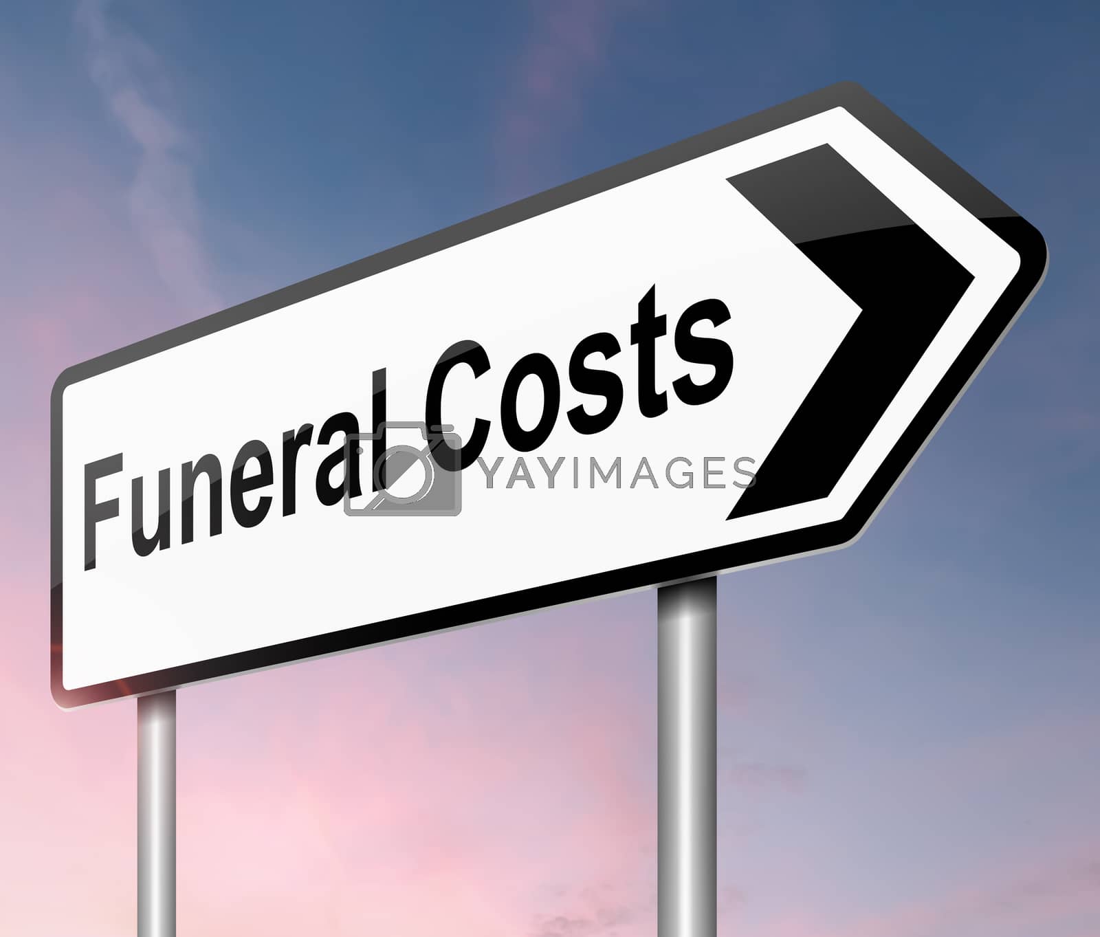Royalty free image of Funeral costs concept. by 72soul