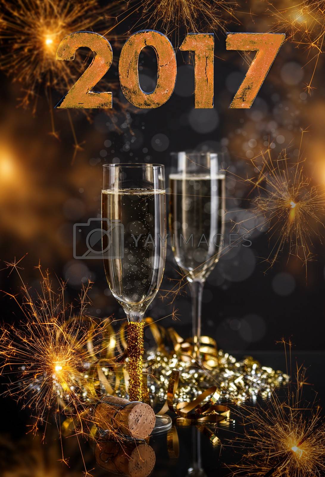 Royalty free image of New Years Eve celebration by grafvision