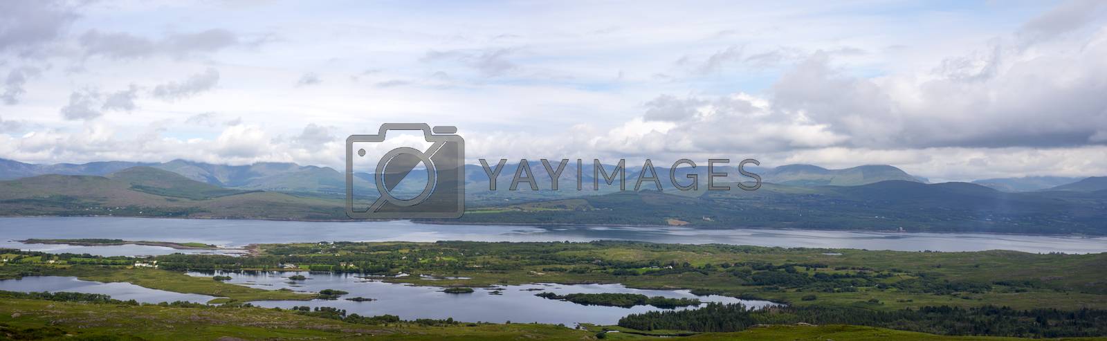 Royalty free image of beautiful panorama from the kerry way by morrbyte