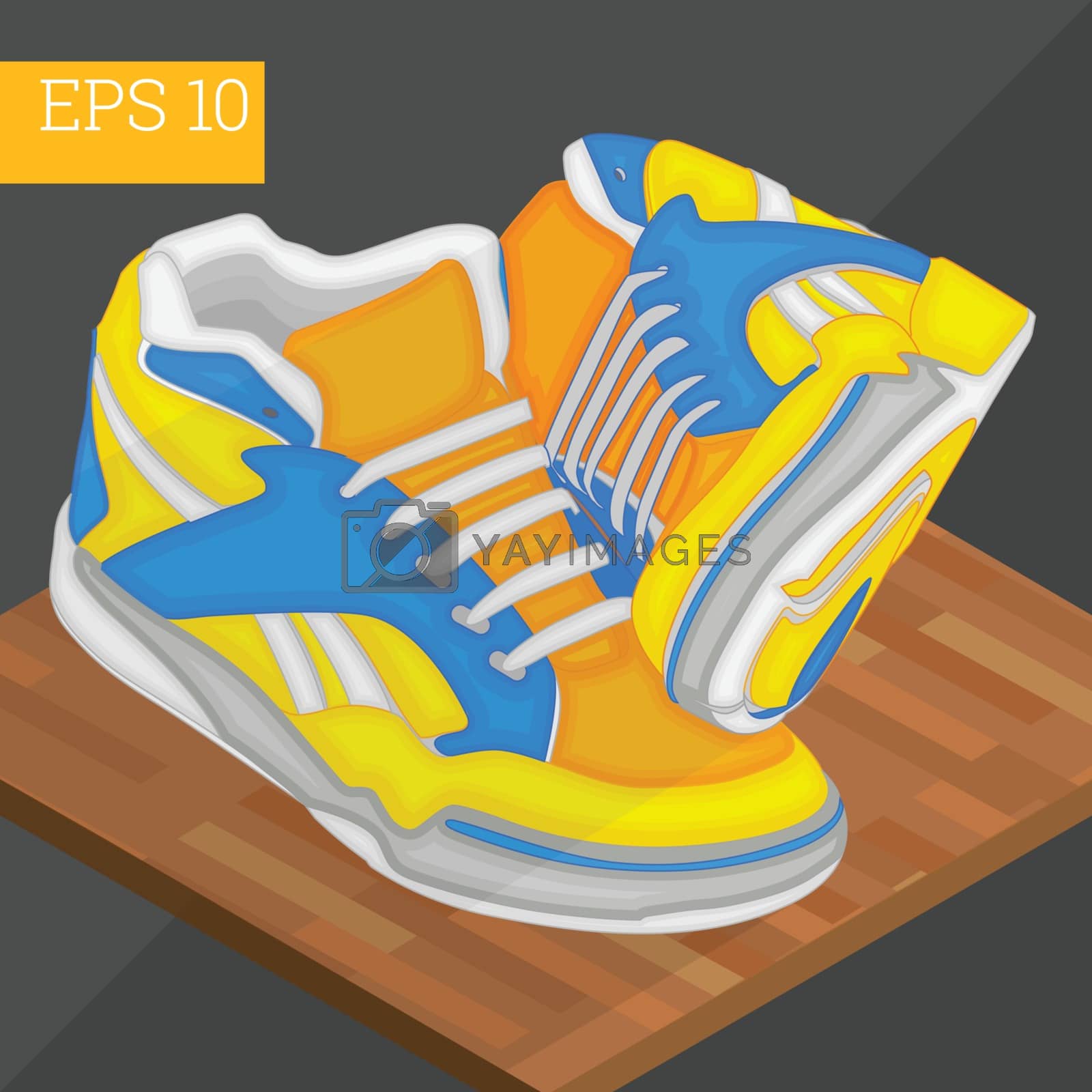 Royalty free image of sneakers shoes isometric vector illustration by xtate