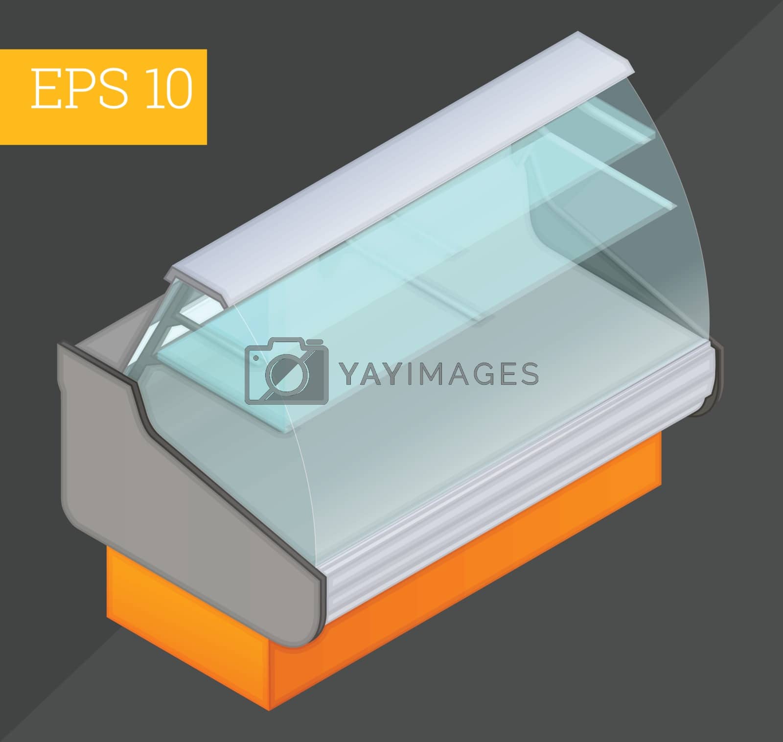 Royalty free image of Refrigerated counter isometric vector illustration by xtate