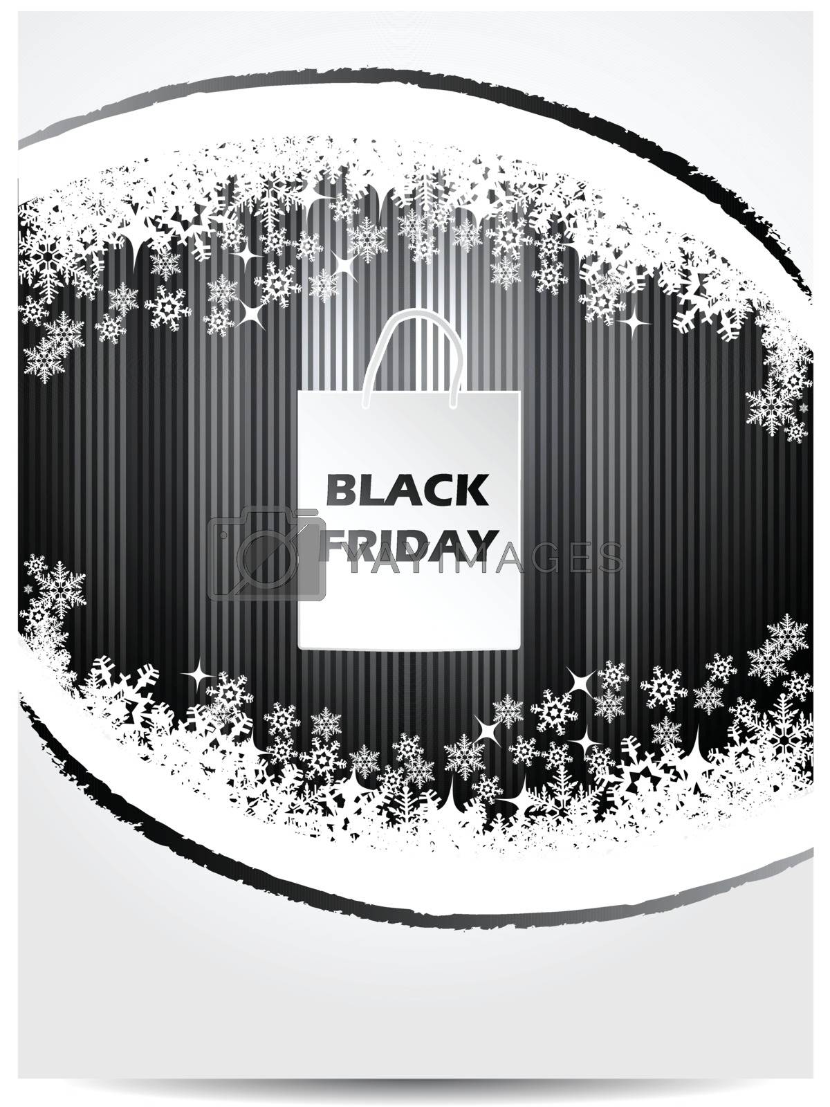 Royalty free image of Black friday advertising shopping bag theme by vipervxw