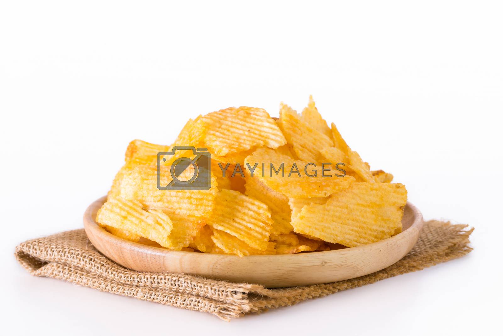 Royalty free image of Crispy potato chips by boar26