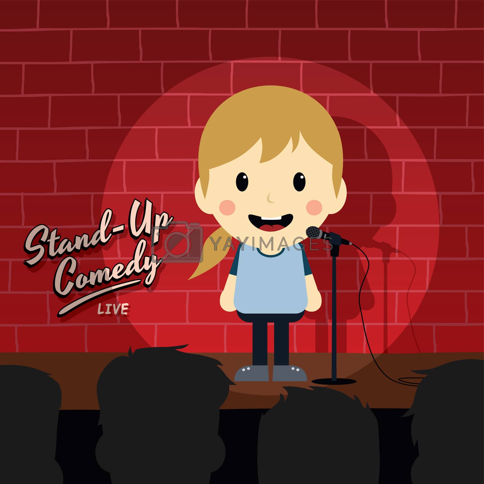Royalty free image of stand up comedy by vector1st