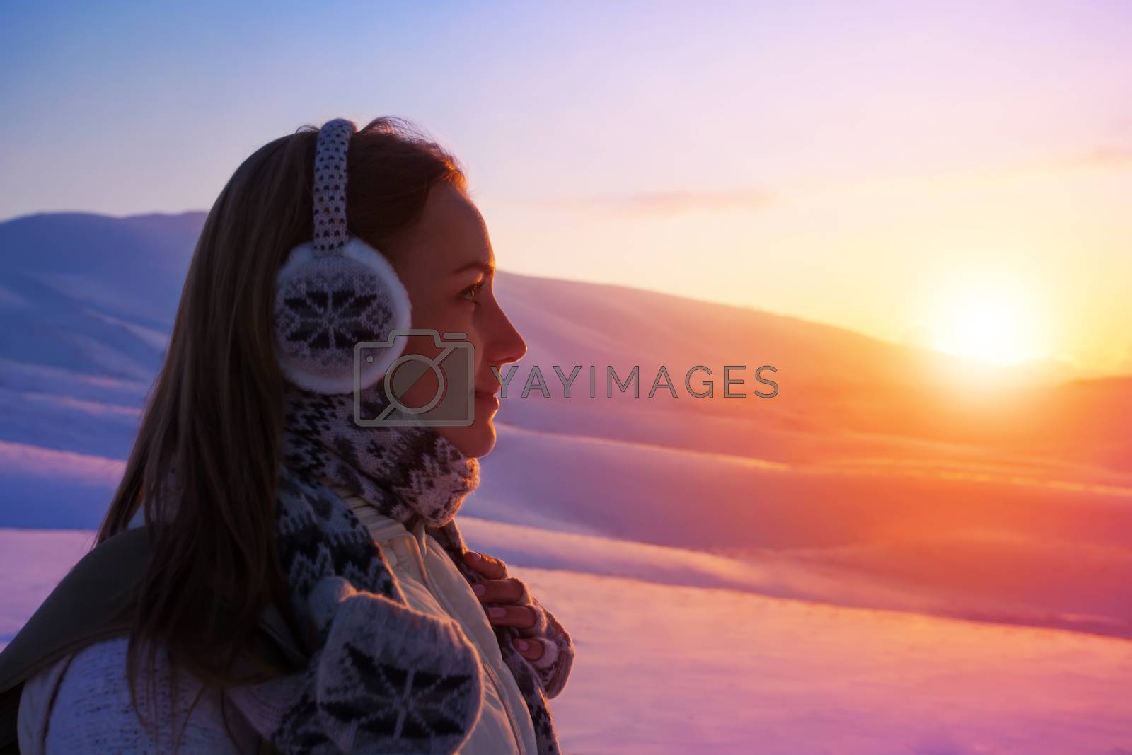 Royalty free image of Winter holidays in the mountains by Anna_Omelchenko