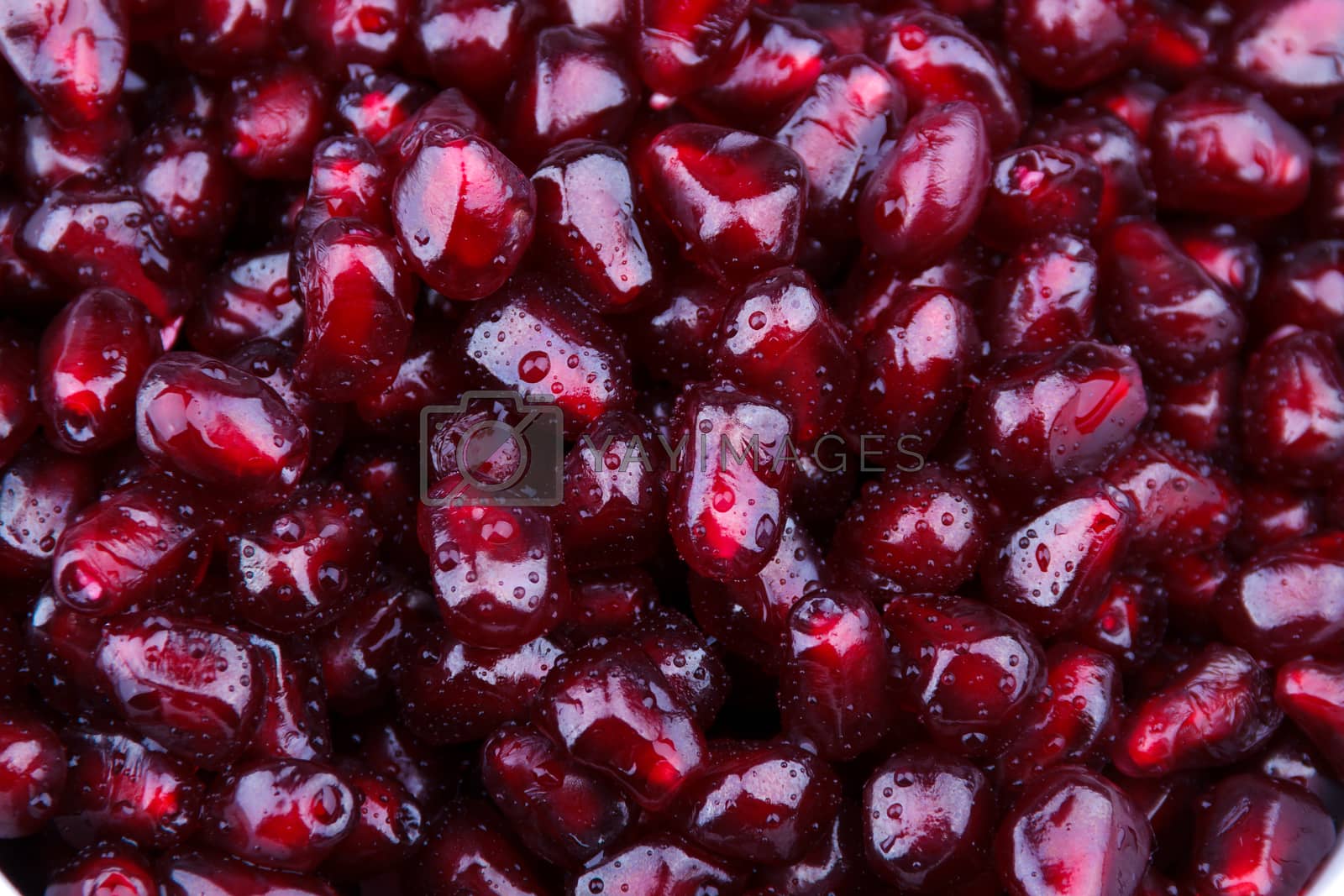 Royalty free image of Close up of pomegranate seeds  by Lana_M